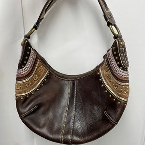 Coach brown hobo shoulder bag